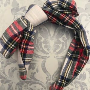 JANIE AND JACK PLAID BOW HEADBAND